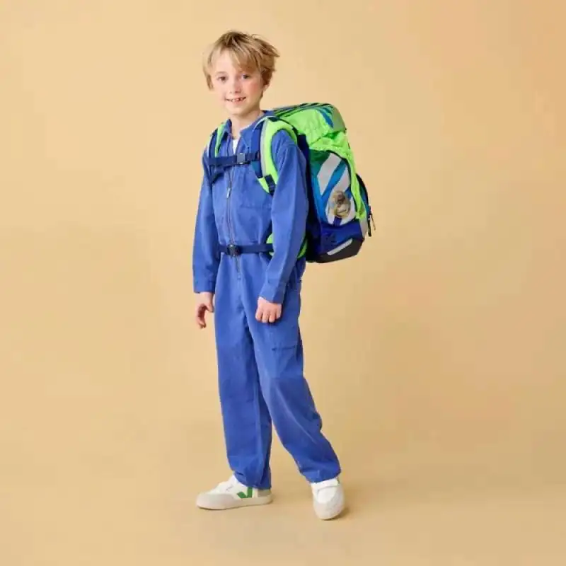 ERGOBAG Schulrucksack Set 6 tlg - TruckBär Kind mit Schulranzen Front