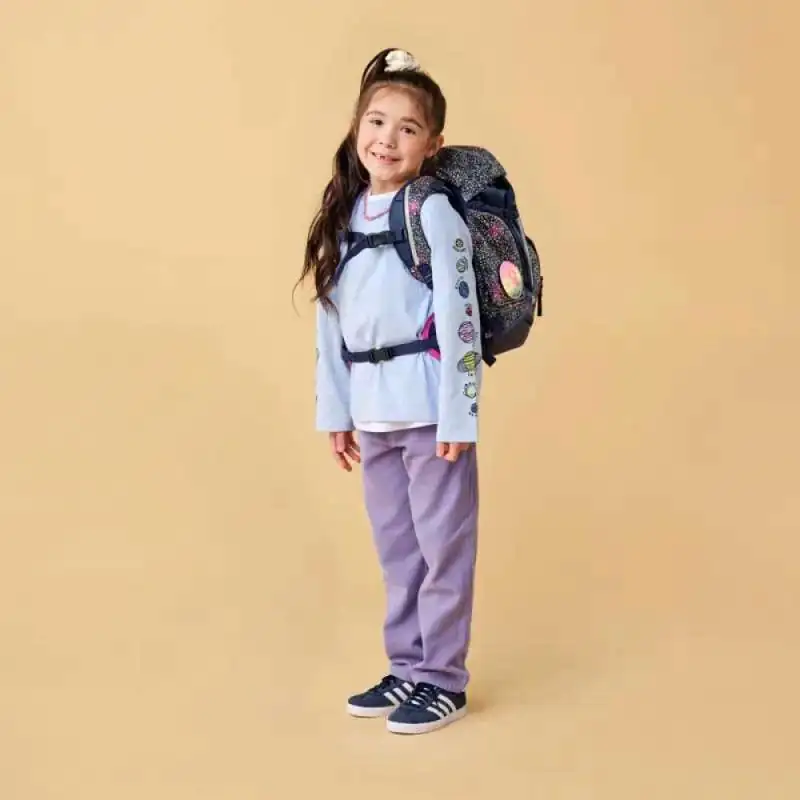 ERGOBAG Schulrucksack Set 6 tlg PACK - Bärlaxy Kind mit Schulranzen Front