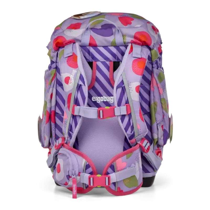 ERGOBAG Schulrucksack Set 6 tlg PACK - BlütenzauBär Rückansicht