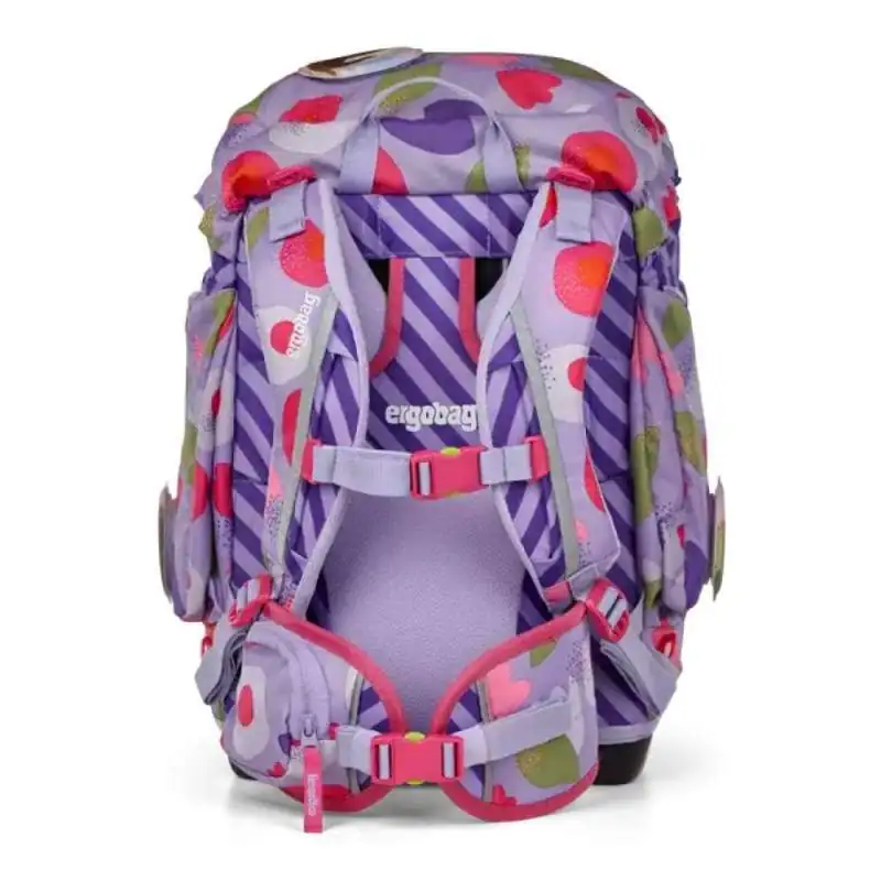 ERGOBAG Schulrucksack Set 6 tlg PACK - BlütenzauBär Rückansicht