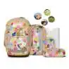 ERGOBAG Schulrucksack Set 6 tlg PACK - Flower PowBär