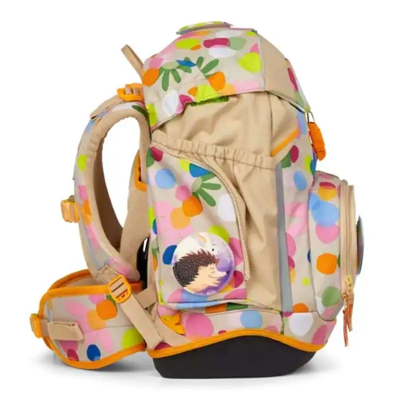 ERGOBAG Schulrucksack Set 6 tlg PACK - Flower PowBär rechte Seite