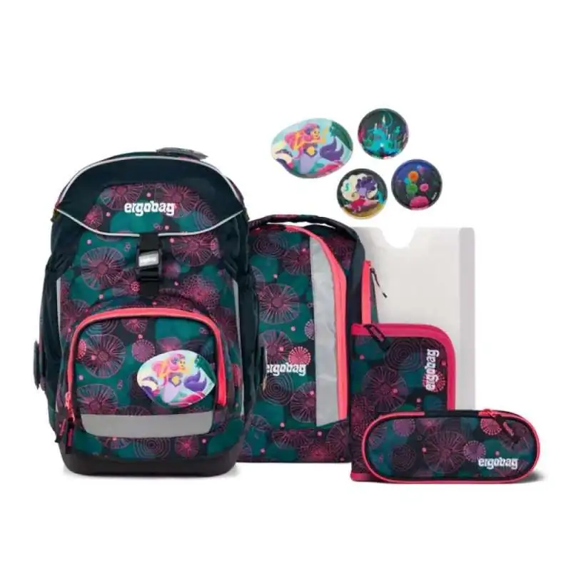 ERGOBAG Schulrucksack Set 6 tlg PACK - KorallBär