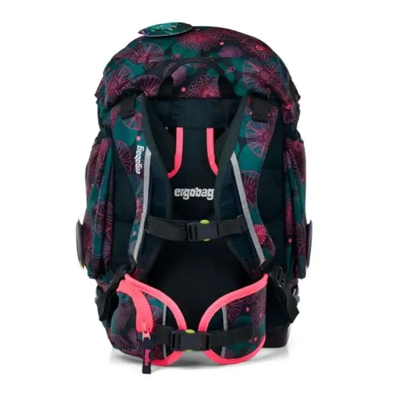ERGOBAG Schulrucksack Set 6 tlg PACK - KorallBär Rückansicht