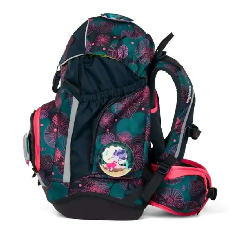 ERGOBAG Schulrucksack Set 6 tlg PACK - KorallBär linke Seite