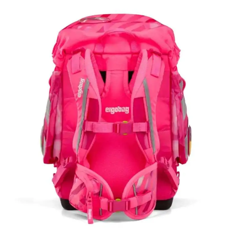 ERGOBAG Schulrucksack Set 6 tlg PACK - KuntBärbuntes Einhorn Rückansicht