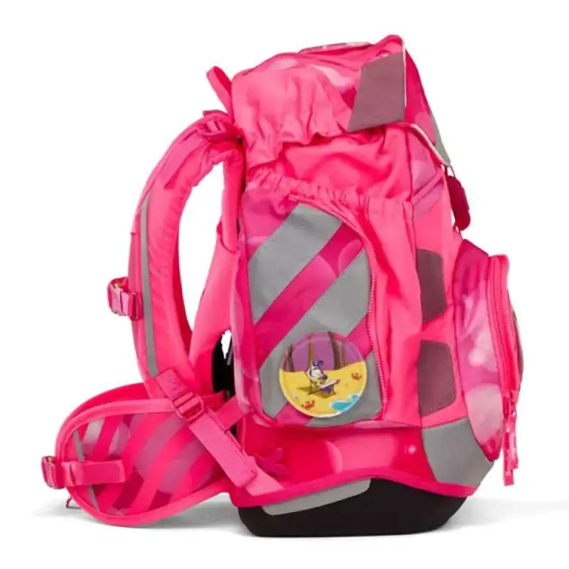 ERGOBAG Schulrucksack Set 6 tlg PACK - KuntBärbuntes Einhorn rechte Seite