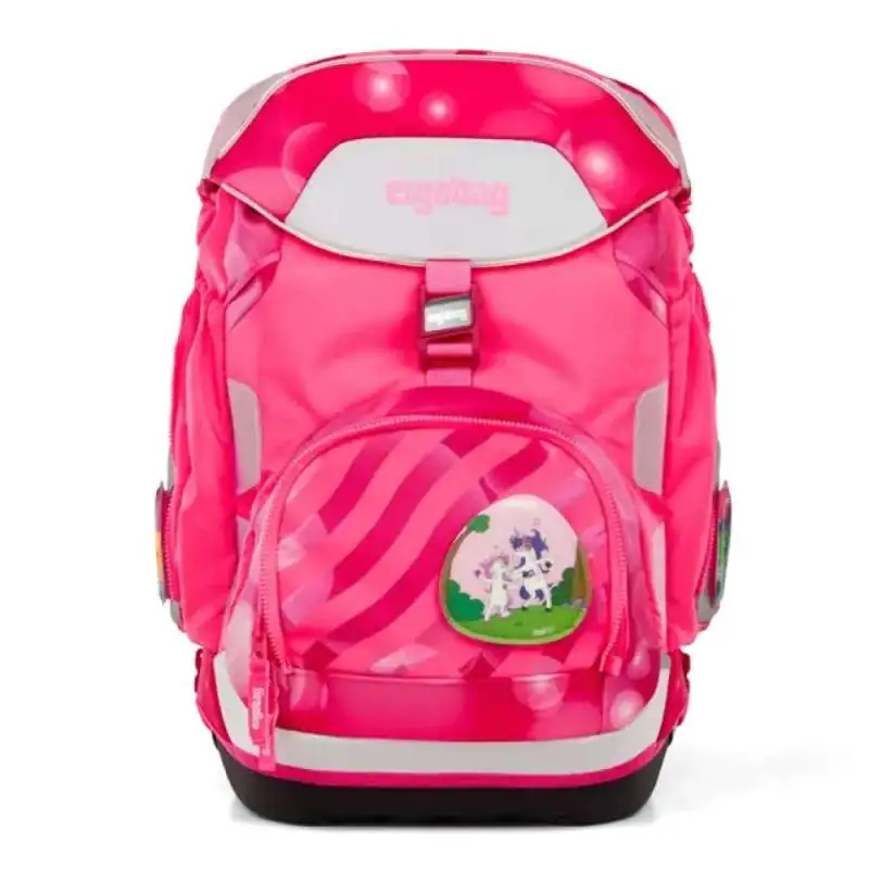 ERGOBAG Schulrucksack Set 6 tlg PACK - KuntBärbuntes Einhorn reflektierend