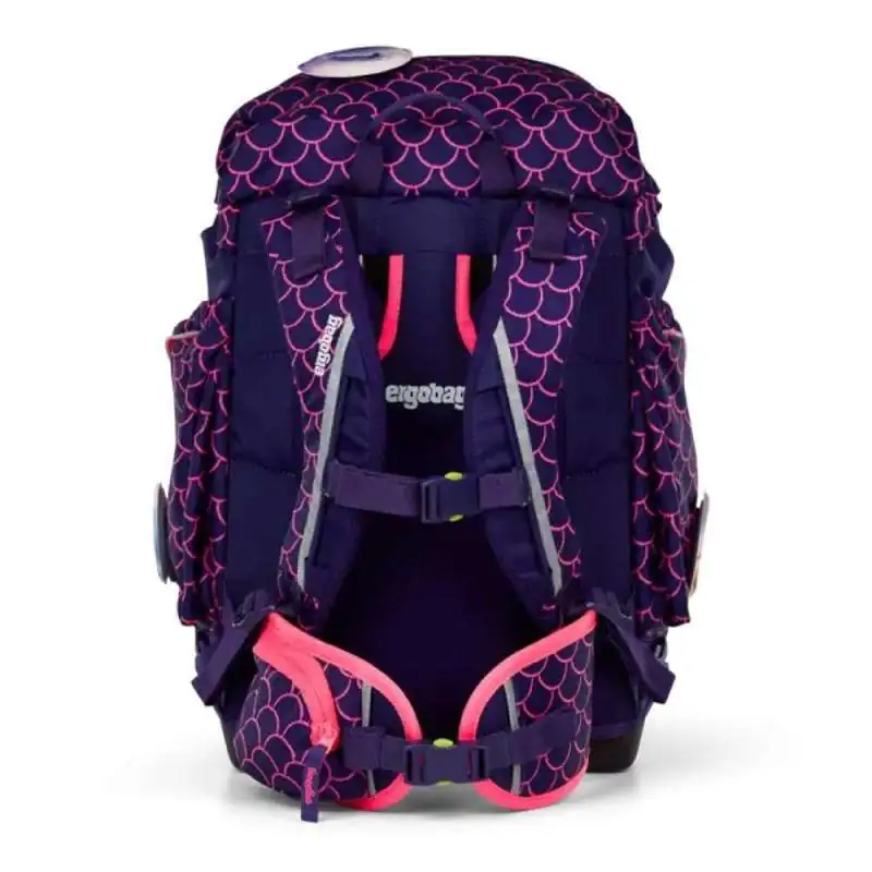 ERGOBAG Schulrucksack Set 6 tlg MAXI - PerlentauchBär Rückansicht