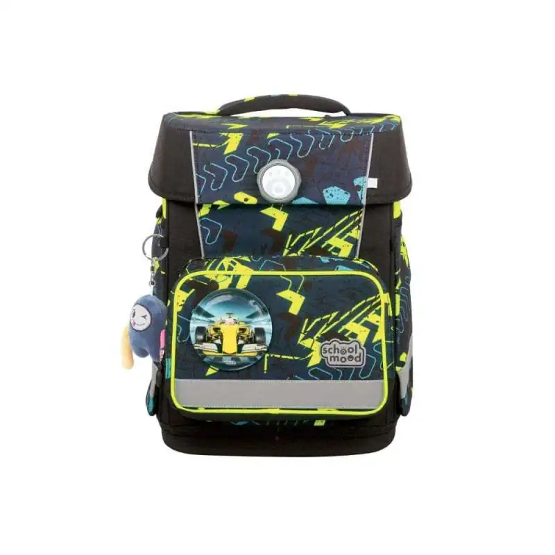 SCHOOL MOOD Schulranzen Set 7 tlg CHAMPION MAXX - Elias Rennwagen Front