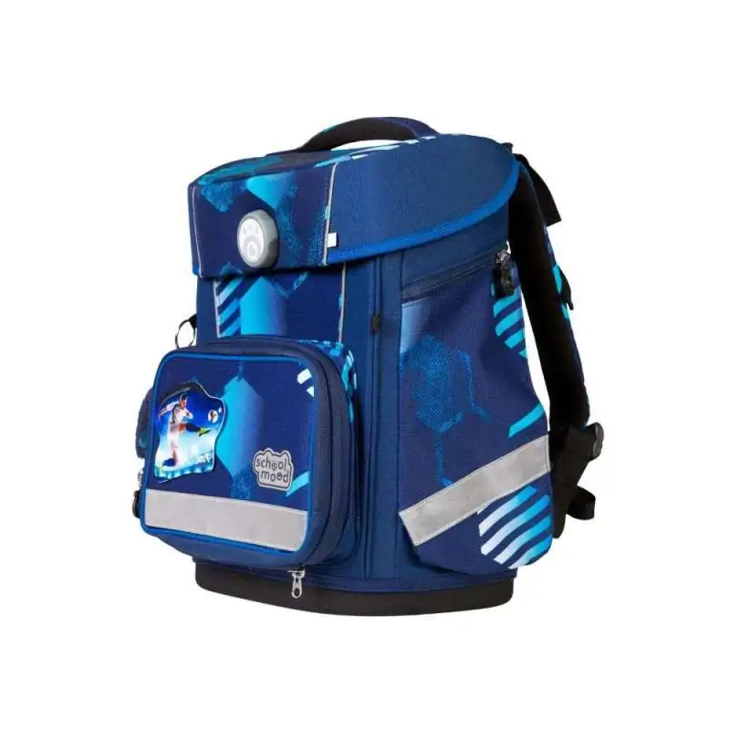 SCHOOL MOOD Schulranzen Set 7 tlg CHAMPION MAXX - Jonas Fußball seitliche Front