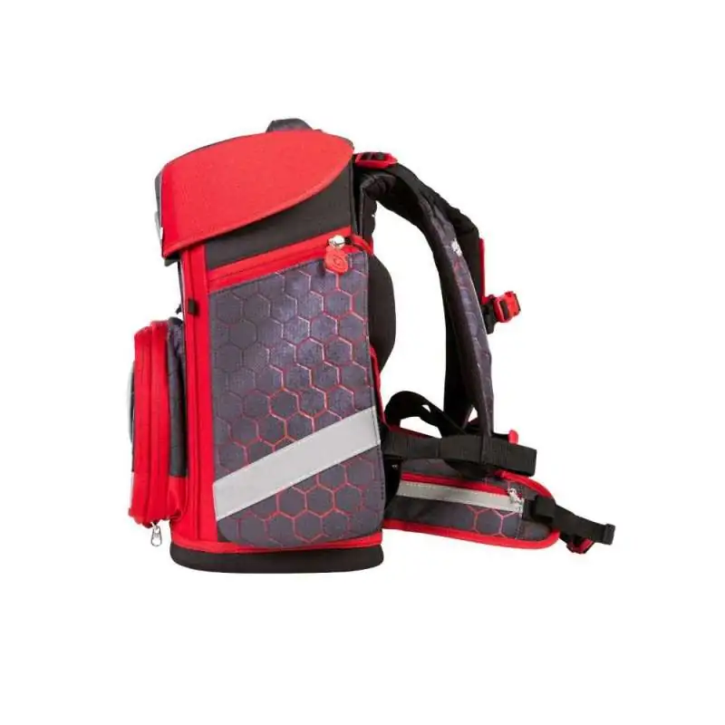 SCHOOL MOOD Schulranzen Set 7 tlg CHAMPION MAXX - Mika Drache seitlich