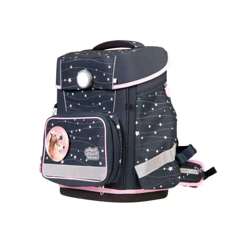 SCHOOL MOOD Schulranzen Set 7 tlg CHAMPION MAXX -  Ella Pony seitliche Front