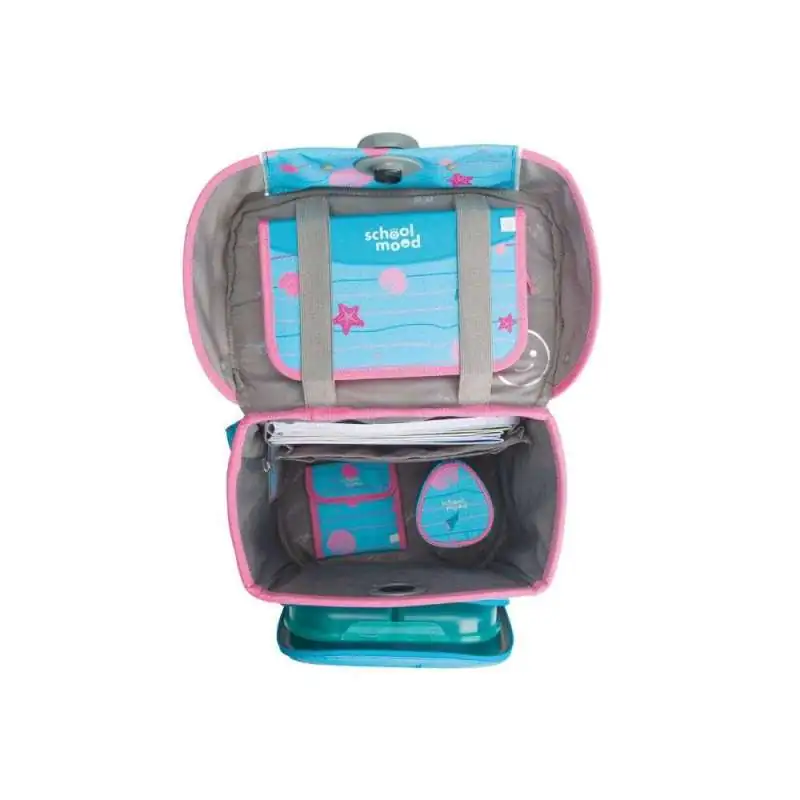 SCHOOL MOOD Schulranzen Set 7 tlg CHAMPION MAXX - Lilly Meerjungfrau oberes Fach