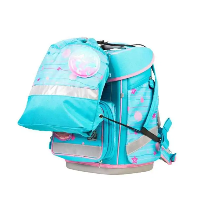 SCHOOL MOOD Schulranzen Set 7 tlg CHAMPION MAXX - Lilly Meerjungfrau Schulranzen mit Sporttasche