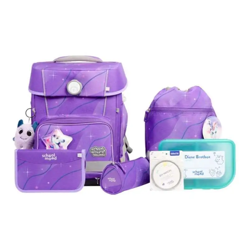 SCHOOL MOOD Schulranzen Set 7 tlg CHAMPION MAXX - Marie Pegasus