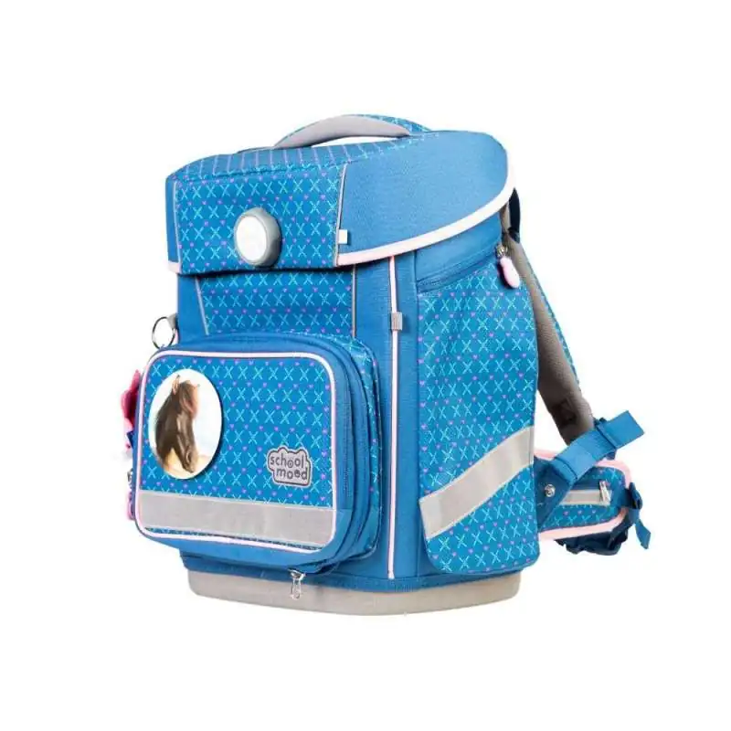 SCHOOL MOOD Schulranzen Set 7 tlg CHAMPION MAXX - Mila Pferd seitliche Front