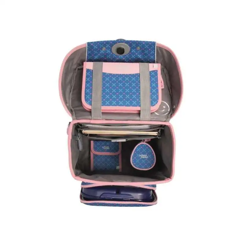 SCHOOL MOOD Schulranzen Set 7 tlg CHAMPION MAXX - Mila Pferd oberes Fach offen