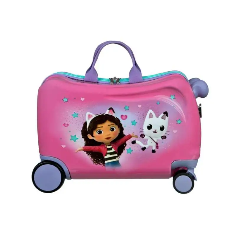 SCOOLI Kinderkoffer Ride-On Trolley - Gabby´s Dollhouse Front