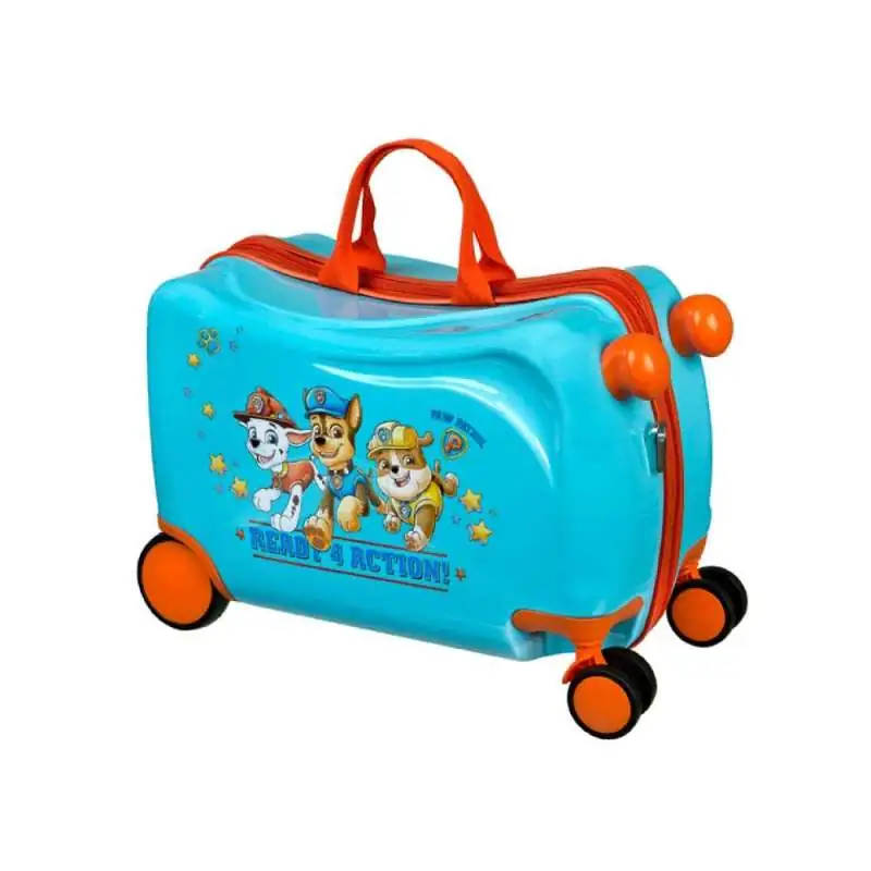 SCOOLI Kinderkoffer Ride-On Trolley - Paw Patrol seitlich