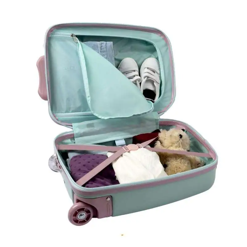 SCOOLI Kinderkoffer Trolley 16' - Frozen Koffer geöffnet gefüllt