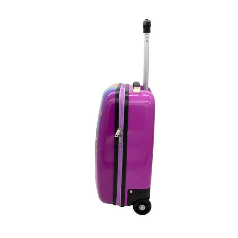 SCOOLI Kinderkoffer Trolley 16' - Rainbow High seitlich