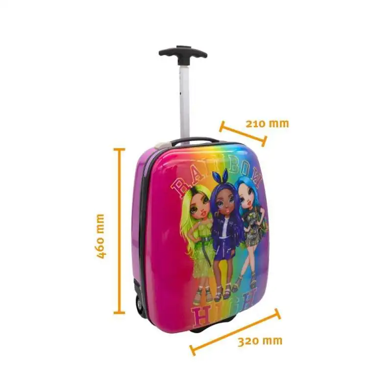 SCOOLI Kinderkoffer Trolley 16' - Rainbow High Maßangaben