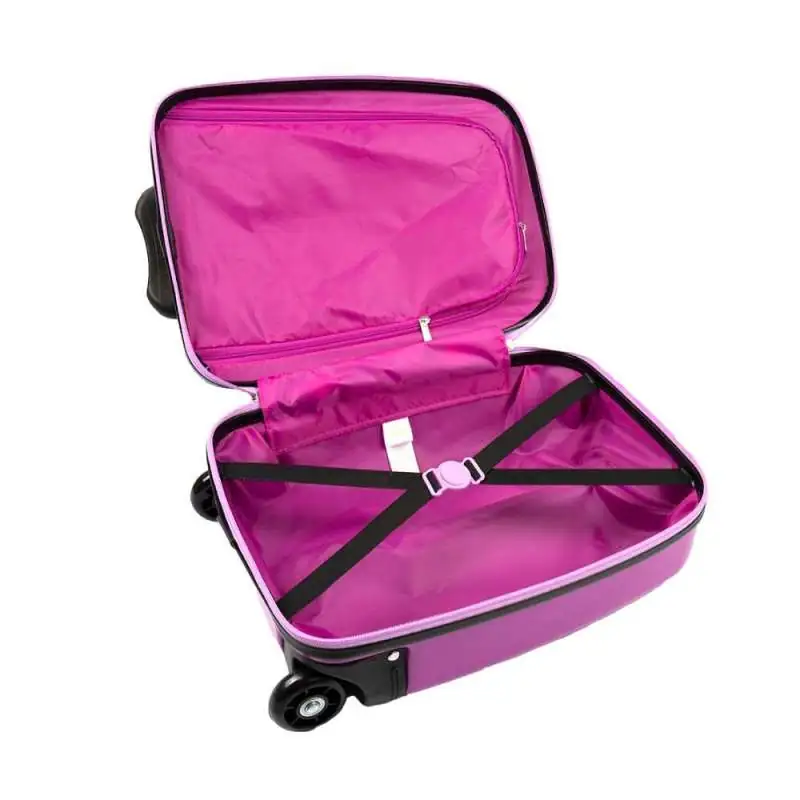 SCOOLI Kinderkoffer Trolley 16' - Rainbow High geöffnet leer