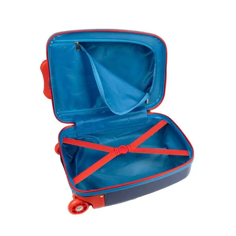 SCOOLI Kinderkoffer Trolley 16' - Spider Man geöffnet leer