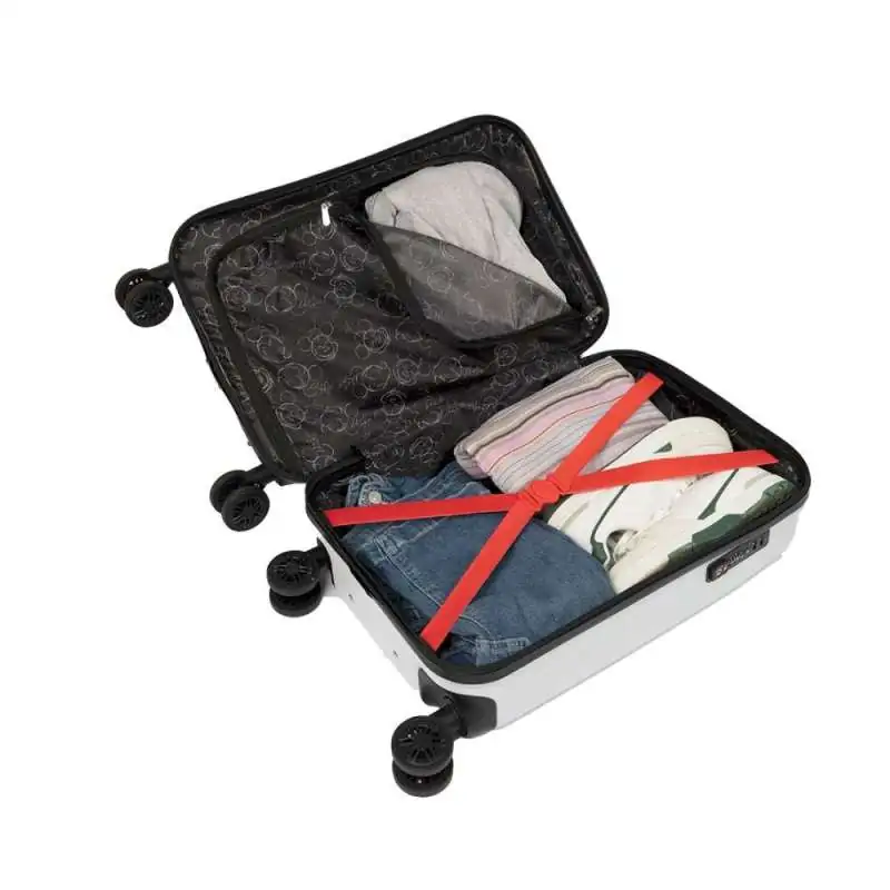 SCOOLI Kinderkoffer Trolley 20' - Mickey Mouse geöffnet gefüllt