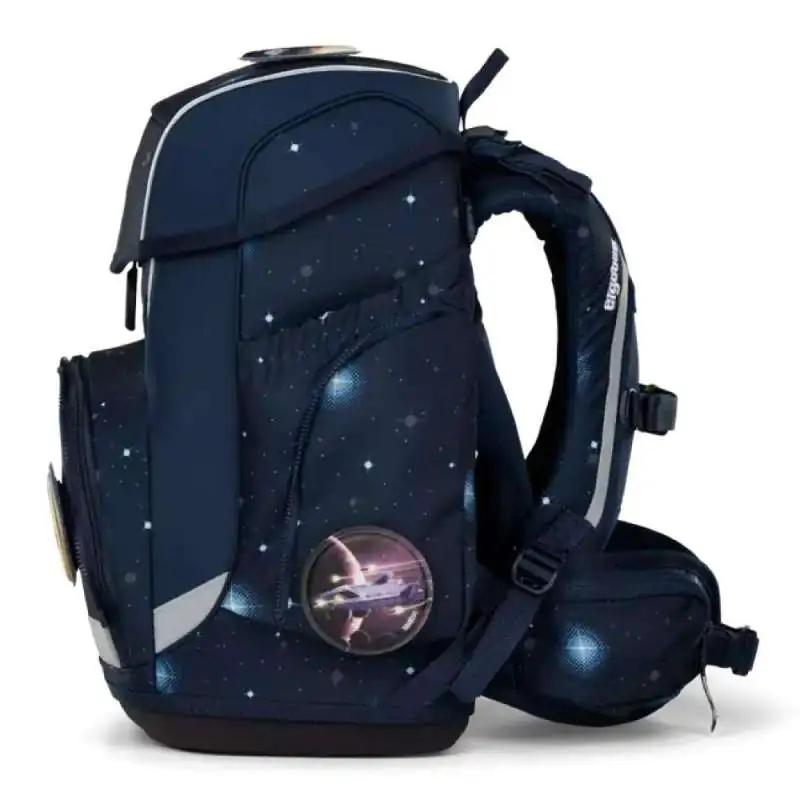ERGOBAG Schulranzen Set 5 tlg CUBO - KoBärnikus linke Seite