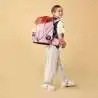 ERGOBAG Schulranzen Set 5 tlg CUBO - PfadfindBär Kind mit Schulranzen seitliche Front