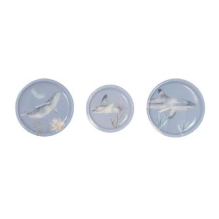 SCHOOL MOOD Patchy 3er-Set - Aqua