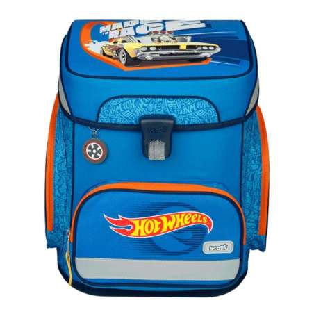 SCOOLI Schulranzen Set EasyFit 5 tlg - Hot Wheels Front