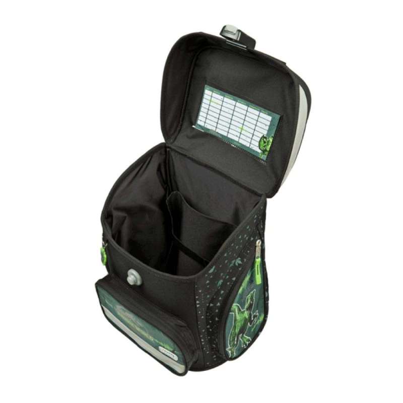 SCOOLI Schulranzen Set EasyFit 5 tlg - Jurassic World seitlich offen