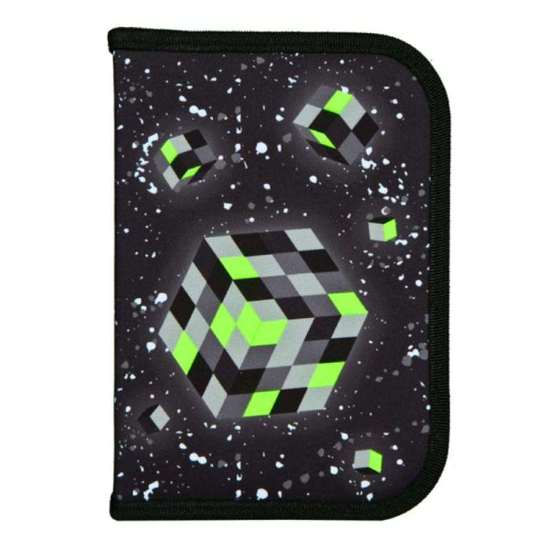 SCOOLI Schulranzen Set EasyFit 5 tlg - Glow Edition Space Robot Schüleretui Front