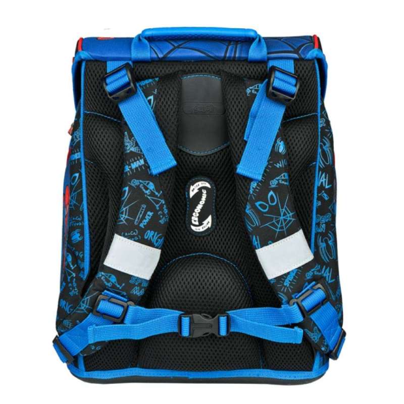 SCOOLI Schulranzen Set EasyFit 5 tlg - Spider Man Rückansicht