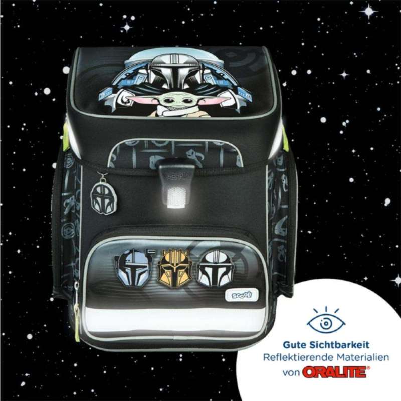 SCOOLI Schulranzen Set EasyFit 5 tlg - Star Wars reflektierend