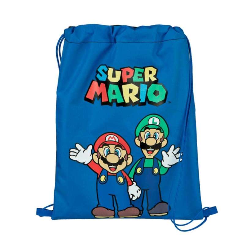 SCOOLI Schulranzen Set EasyFit 5 tlg - Super Mario Sporttasche