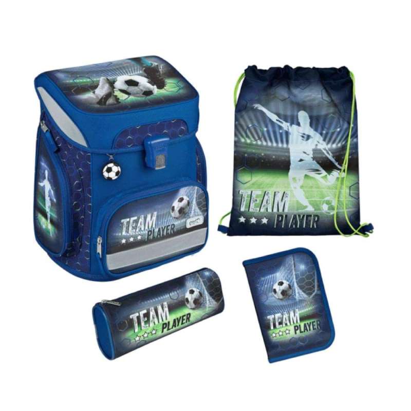 SCOOLI Schulranzen Set EasyFit 5 tlg - Team Player