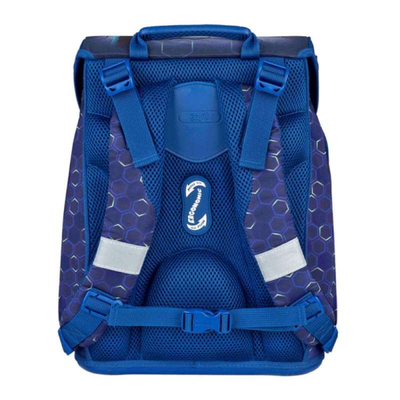 SCOOLI Schulranzen Set EasyFit 5 tlg - Team Player Rückansicht