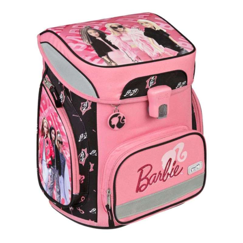 SCOOLI Schulranzen Set EasyFit 5 tlg - Barbie seitliche Front