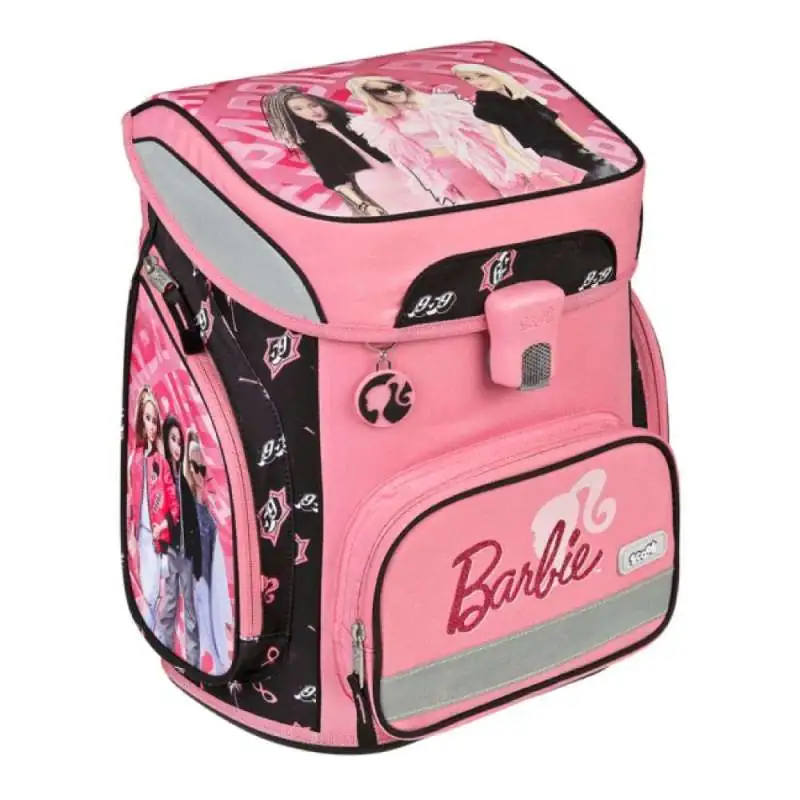 SCOOLI Schulranzen Set EasyFit 5 tlg - Barbie seitliche Front