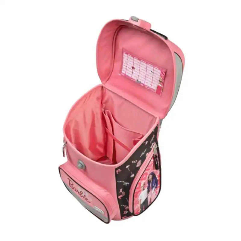 SCOOLI Schulranzen Set EasyFit 5 tlg - Barbie seitlich offen