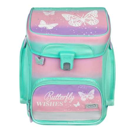 SCOOLI Schulranzen Set EasyFit 5 tlg - Butterfly Wishes Front