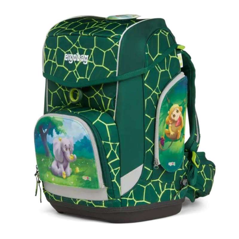 ERGOBAG Zippies - Zoobabies an grünen Schulranzen