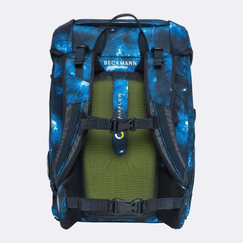BECKMANN Schulranzen Set AIR PLUS 6 tlg - Tech Rex Rückansicht
