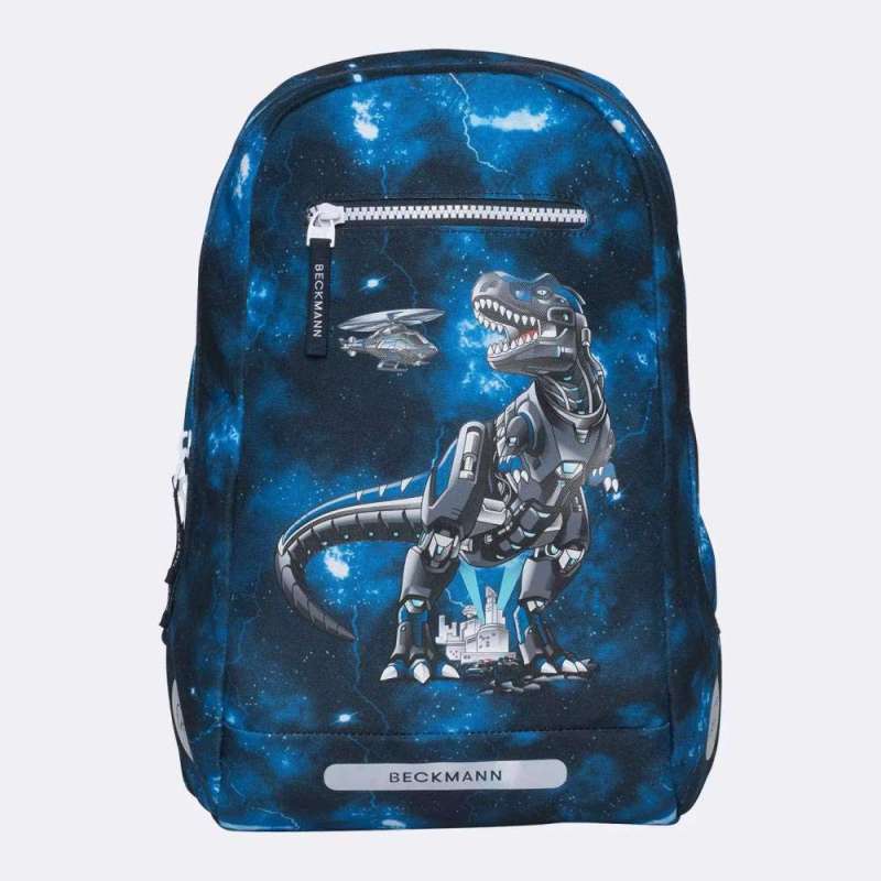 BECKMANN Schulranzen Set AIR PLUS 6 tlg - Tech Rex Sporttasche