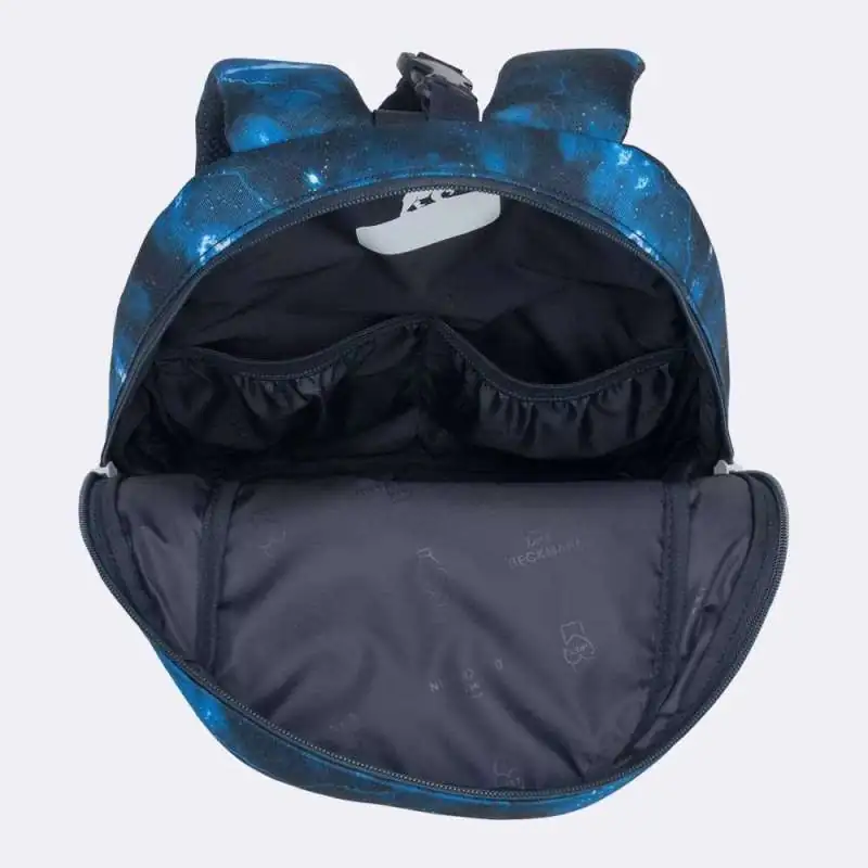 BECKMANN Schulranzen Set AIR PLUS 6 tlg - Tech Rex Sporttasche offen