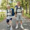 BECKMANN Schulranzen Set AIR PLUS 6 tlg - Tech Rex Kinder mit Schulranzen Front